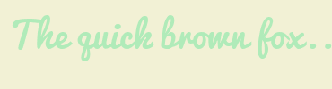 Image with Font Color B0EBB9 and Background Color F2F1D5